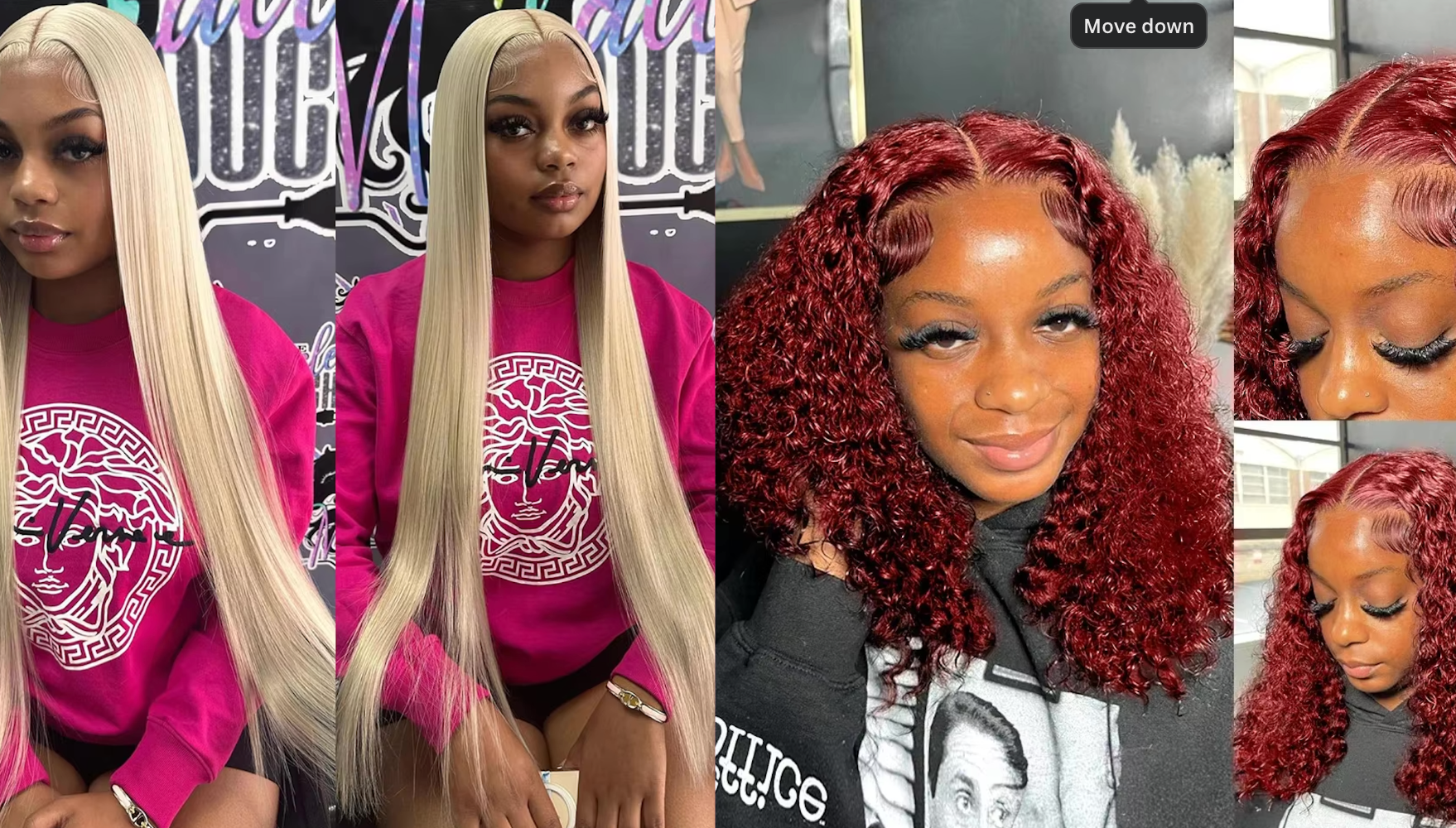 NEW Pick 2 Deal Long/ Bob 180 Density 13x4 Human Hair Wig