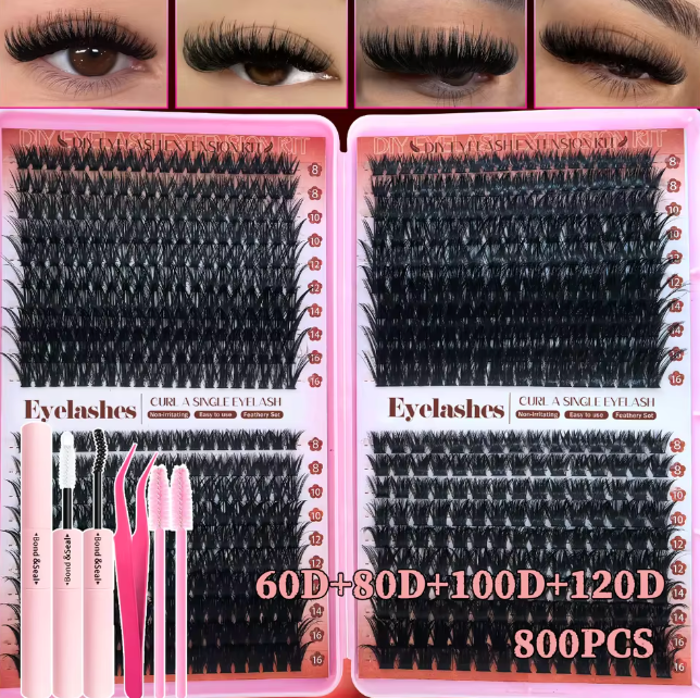 Dept613 Signature Lash Clusters – Reusable Wispy DIY Lash Extension Kit