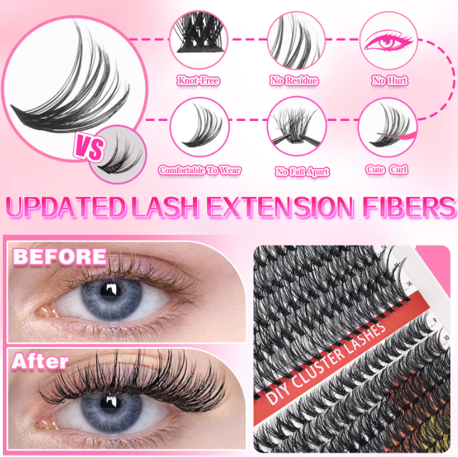Dept613 Signature Lash Clusters – Reusable Wispy DIY Lash Extension Kit