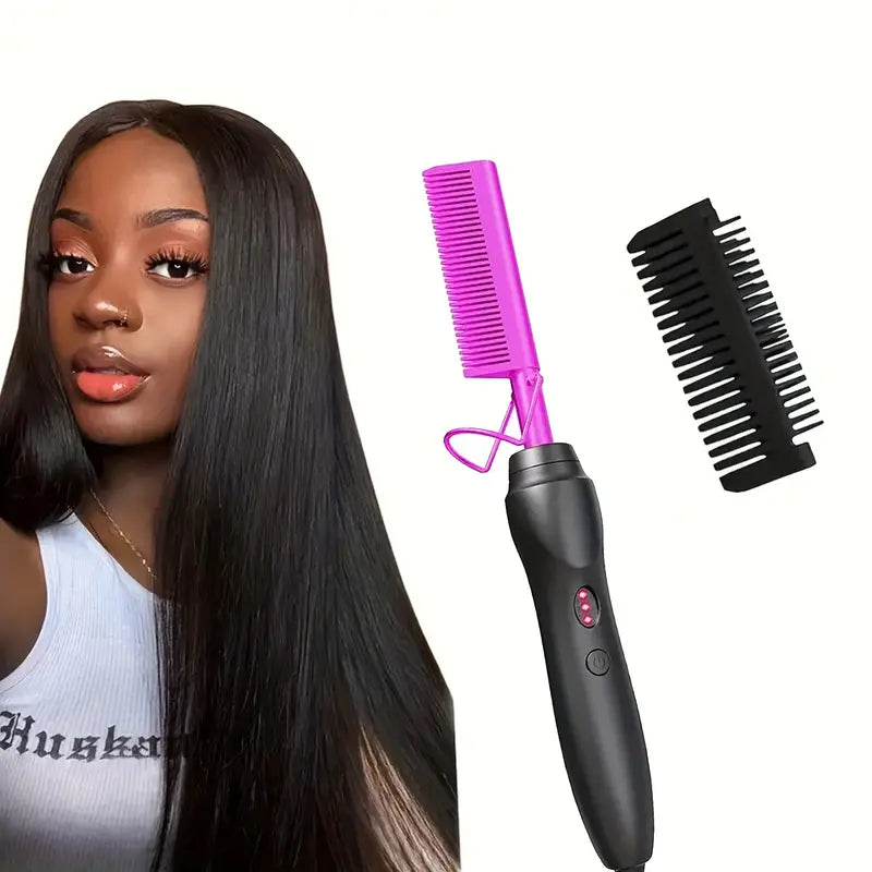 Hot Comb Hair Straightener Fast Heating Ceramic Hair Tool