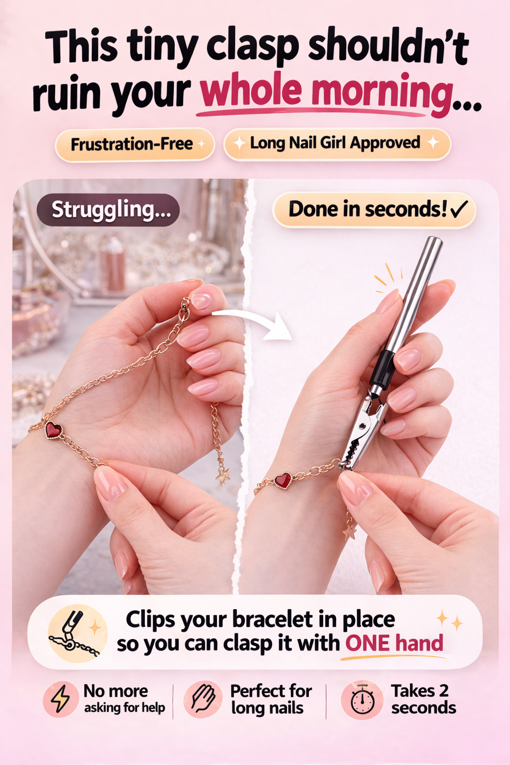 Bracelet Clasp Helper Tool