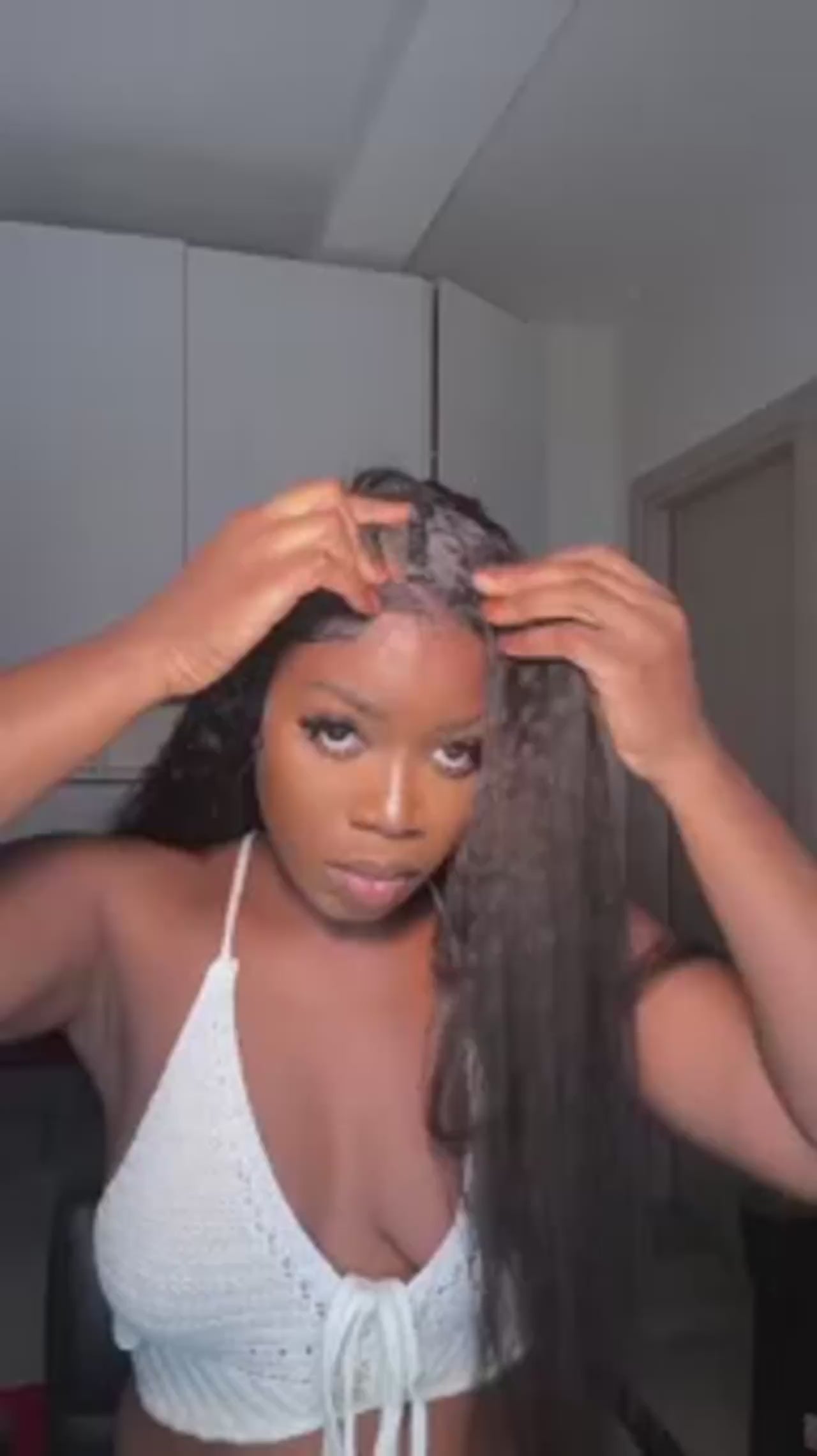 Kinky Straight Natural Hair Clip Ins Human Hair Extensions 8 Pcs 120g Bundles Set