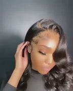 Short Bob Human Hair Body Wave 5x5 13x4 13x6 Lace Front Transparent Glueless Wig