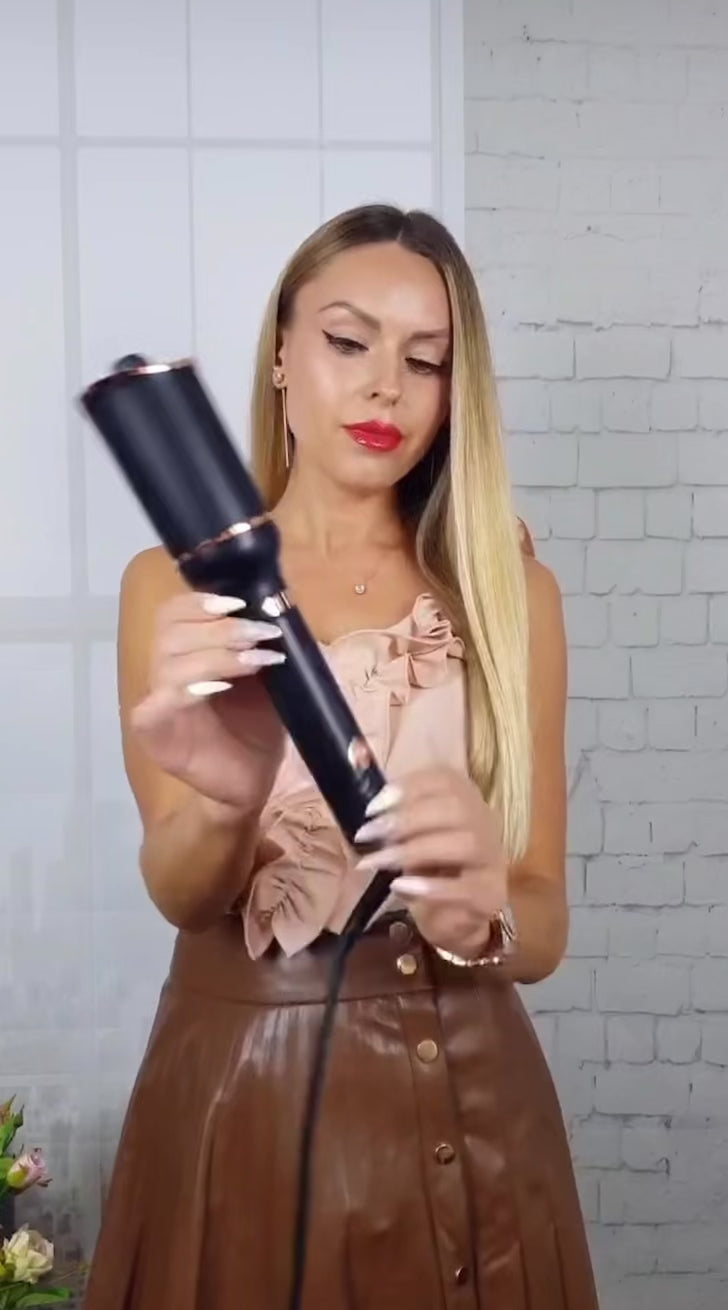 30MM Automatic Rotating Hair Curler Curling Iron Hair Wand Professional Auto Curling Rod