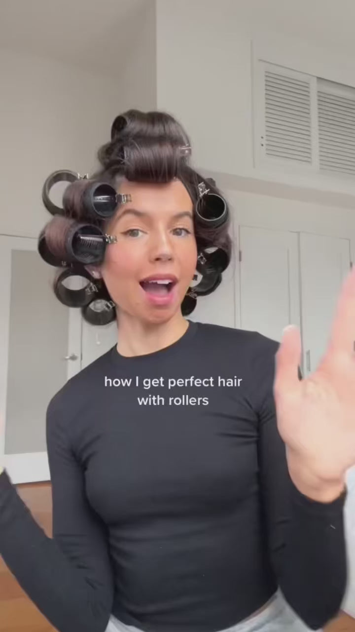 Salon Styling 28 Pcs/Set 18 Curlers 10 Clips Multi Sized Hair  Dressing Tools